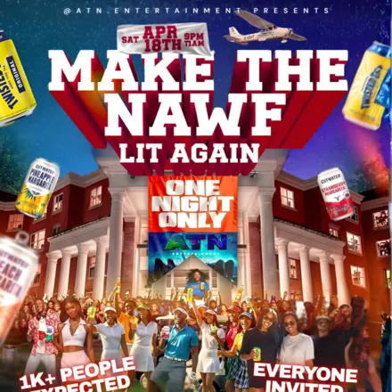Make the Nawf Lit Again flyer